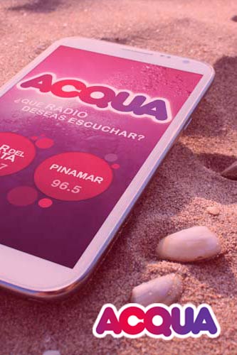 Acqua fm, sitio responsive